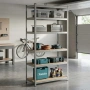 Професионален метален стелаж HÖGLER 222x110x50 см – 6 Рафта, до 1050 кг, регулируема височина, снимка 12