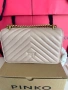 Дамска чанта PINKO Love One Mini DC в розов цвят, снимка 4