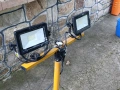 Двоен LED работен прожектор с телескопичен статив, снимка 2