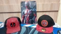 Мъжки лятни шапки Deadpool Snapback и метална табела, снимка 1