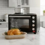 Готварска печка Voltz с фурна и 2 котлона 3200W, компактна електрическа печка за кухня, снимка 2