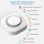 WiFi сензор за дим Tuya Smart – Безжичен пожароизвестител 90dB с известия на телефона, за дома 10318, снимка 13