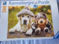 Пъзел "Winter Labrador” Ravensburger 2018г. 500 части, снимка 1