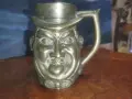 Винтидж фигурална халба от масивен месинг, известна в традицията като „Toby Jug“ или „Toby Mug“, снимка 8