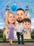 Карикатура 🎁Портрет 🌟Подарък 🎁Рожден Ден 💥Двойка ❤️ , снимка 11