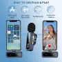Комплект 2 безжични Lavalier микрофона dralud M1 за iPhone, Android, USB-C и Lightning, снимка 7