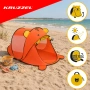 Детска плажна палатка Kruzzel Bear 180 x 95 x 82 см, във формата на мече, снимка 3