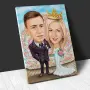 Дигитални Карикатури Портрет Ръчна Рисувана Карикатура Подарък Рожден ден Юбилей Двойка Картини , снимка 12