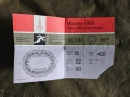 Билет Олимпиада Москва 1980, снимка 1