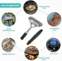 Нова BBQ четка за почистване на газова въглищна скара грил с метална стъргалка, снимка 3