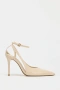 Бежови обувки на ток Zara – размер 38, нови с етикет – 20 €, снимка 1