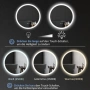 Огледало за баня Kleankin с LED осветление, снимка 6