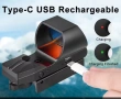 Продавам нов бързомер 1x28x40mm за пушка 4 червени опции за мерни скали USB зареждане, снимка 7