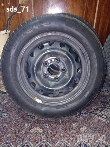 Продавам 4 бр,зимни гуми 195/65/15 с железни джанти за hyundai i30 67.1 ,5х114.3 180 евро , снимка 5 - Гуми и джанти - 54467633