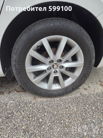 Оригинални джанти за Skoda Scala/ Kamiq с гуми Goodyear, снимка 4 - Гуми и джанти - 54795534