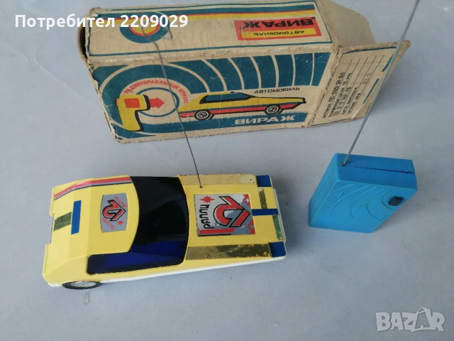РЯДКА ВИНТИДЖ ИГРАЧКА, СССР, Спортна кола, Рали, Радиоуправляем модел.