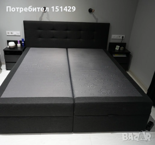 Тапицирано легло - спалня 180 х 200 отлично състояние, снимка 2 - Спални и легла - 54646121