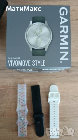 Garmin VIVOMOVE Style в Гаранция, снимка 9 - Смарт часовници - 54627429