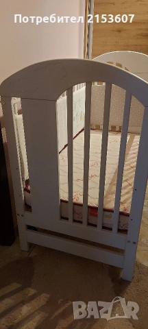 Детско креватче с матрак, снимка 3 - Бебешки легла и матраци - 54232170