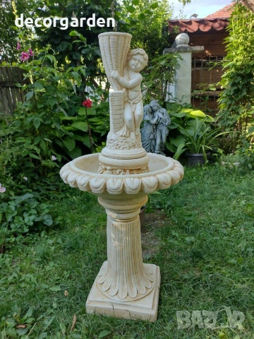 139. Фонтан Момче с кош, снимка 2 - Градински мебели, декорация  - 55274722