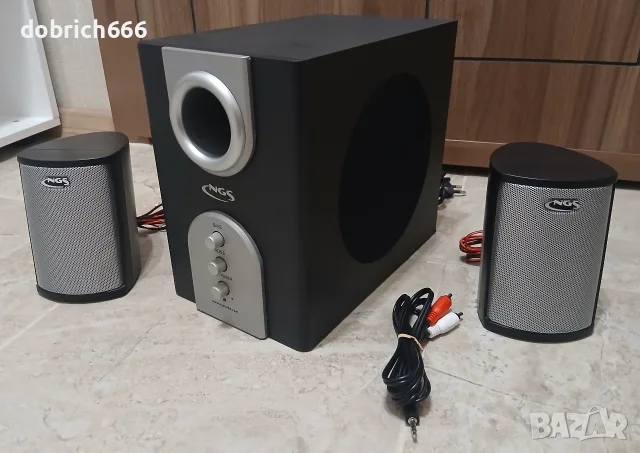 Тонколони 2.1 буфер за компютър NGS 25W 20 евро