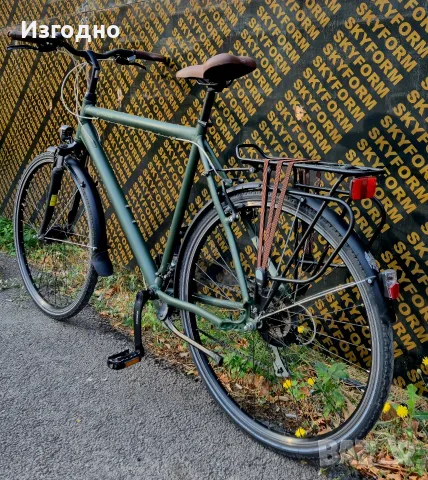 Градски-трекинг велосипед Btwin Hoprider 500, снимка 6 - Велосипеди - 55406619