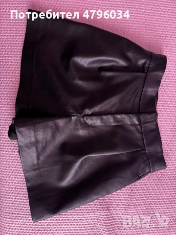 Къси кожени панталони Zara