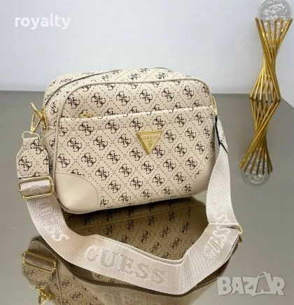 Guess Нова Дамска Кожена Чанта Различни Цветове Гес , снимка 5 - Чанти - 55340509