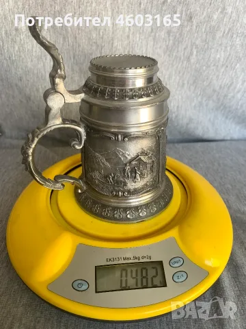  калаена кана с капак, снимка 5 - Антикварни и старинни предмети - 55424235
