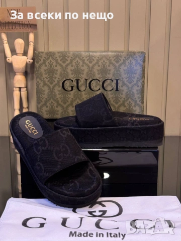 Gucci Дамски Чехли Гучи - Различни Цветове Код SK1705, снимка 2 - Чехли - 54891984