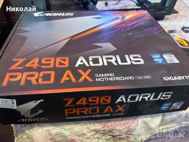 Дънна платка Gigabyte Z490 AOURUS PRO AX, socket 1200, снимка 8 - Дънни платки - 54465227