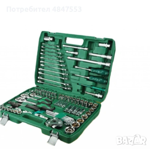 Комплект инструменти за ремонт на автомобил, 121 части