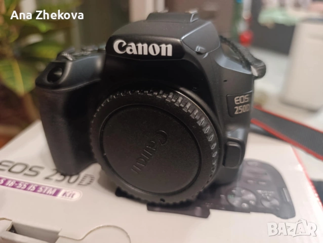 DSLR ФОТОАПАРАТ CANON EOS 250D + обективи 2 броя, снимка 3 - Фотоапарати - 54595154