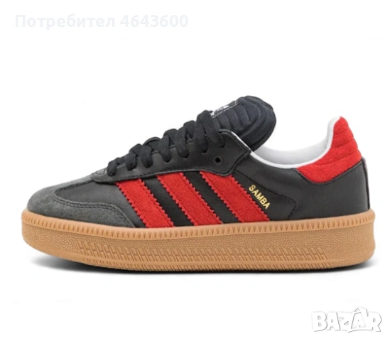 Дамски маратонки adidas Samba XLG Core Black Better Scarlet