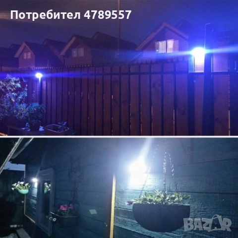 Градинска соларна лампа с 2,5-метров кабел H LED16, снимка 3 - Други - 54238465