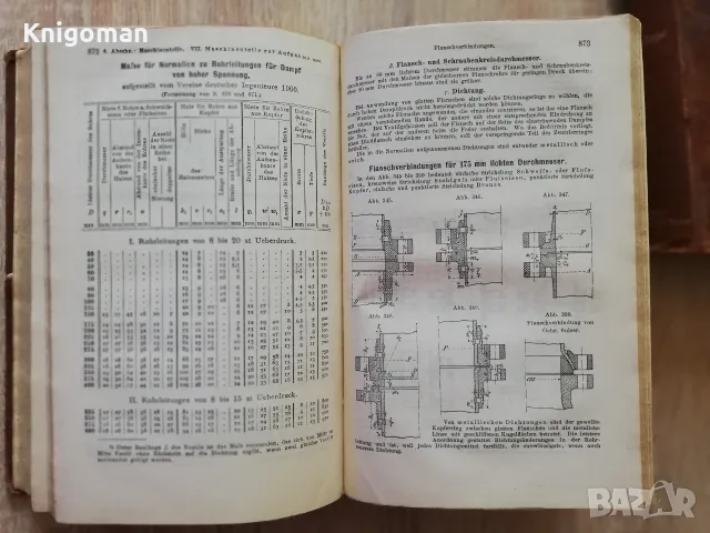 Hutte des Ingenieurs Taschenbuch, tome I und III, 1908-1909, снимка 6 - Специализирана литература - 55367984
