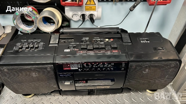 Радио касетофон Sharp WQ-T238H(BK), снимка 2 - Радиокасетофони, транзистори - 54576180