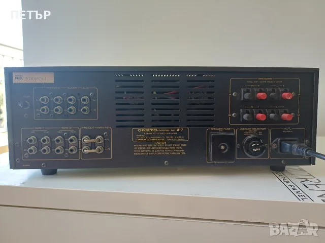 ONKYO A7 . 44.4 Х 15.9 Х 38 см 14 кг, снимка 4 - Ресийвъри, усилватели, смесителни пултове - 55506779