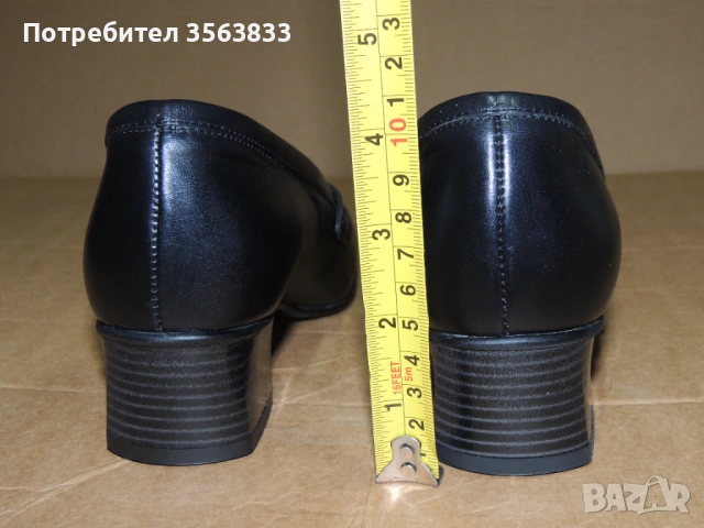 Дамски обувки  DAMA PIKA от естествена черна кожа., снимка 7 - Дамски елегантни обувки - 54182771