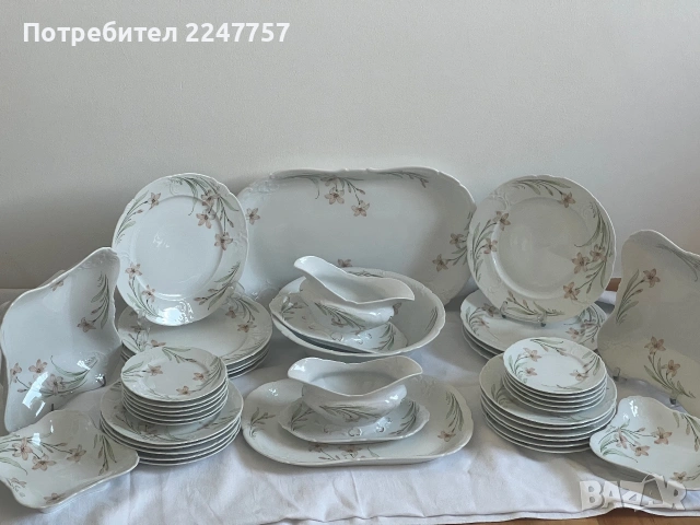 Античен сервиз за хранене Silesia, снимка 8 - Сервизи - 55075177