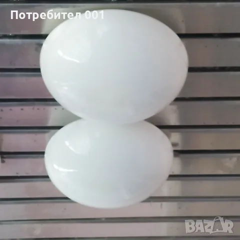 Лампи, плафони, стъклени бели, снимка 2 - Лампи за таван - 55594329