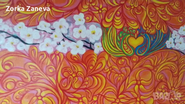 Картина,aвторска 70см,50 см,в рамка., снимка 3 - Картини - 55663652