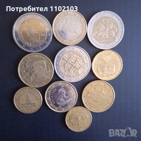 Монети евро евромонети 10