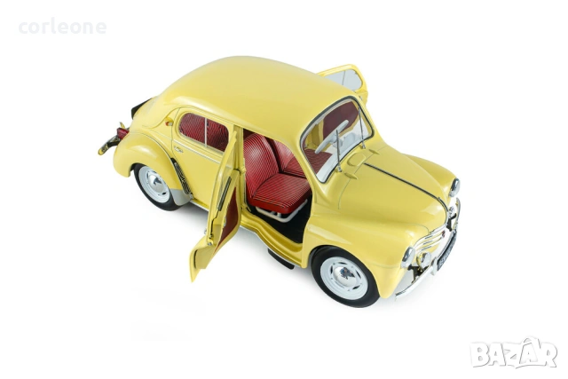 Renault 4CV 1961 - мащаб 1:18 на Solido моделът е нов в кутия, снимка 10 - Колекции - 55148443