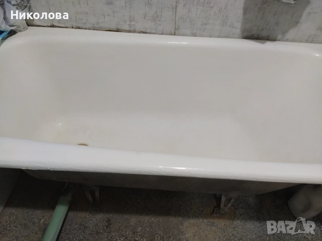 Бяла,чугунена вана., снимка 3 - За банята - 54188123