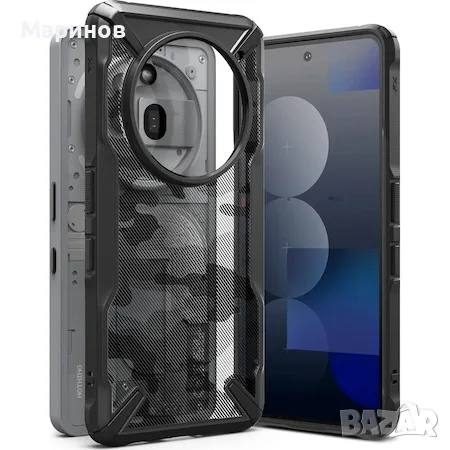 Чисто нов брониран кейс Ringke Fusion-X за Nothing Phone (3a) Pro - Camo Black