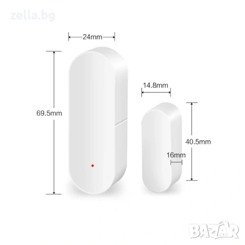 WiFi сензор за врата/прозорец Tuya 2.4GHz – Smart Home аларма, Alexa, Google Home 10315, снимка 10 - Друга електроника - 54663452
