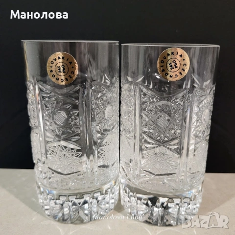 Шест чаши Bohemia Crystal., снимка 5 - Колекции - 55289258