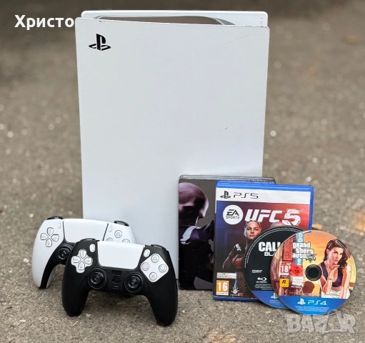 Конзола Sony Playstation 5 Disc Edition,  825GB, CFI-1216A + игри 