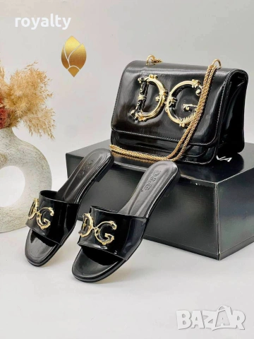 Dolce & Gabbana Нови Дамски Чехли и Чанта Различни Цветове , снимка 3 - Чехли - 55252498